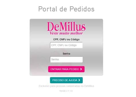 demillus pedido revendedora|Portal de Pedidos DeMillus: Login, Como Funciona e。